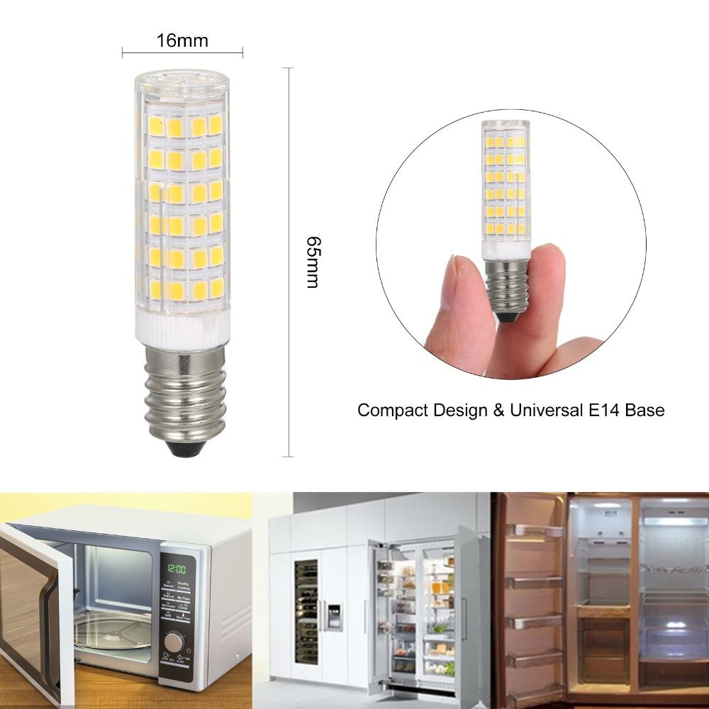 4PCS White E14 Mini LED Bulb 7W Chandelier Light Bulb Cooker Hood Light Bulb Kitchen Lighting