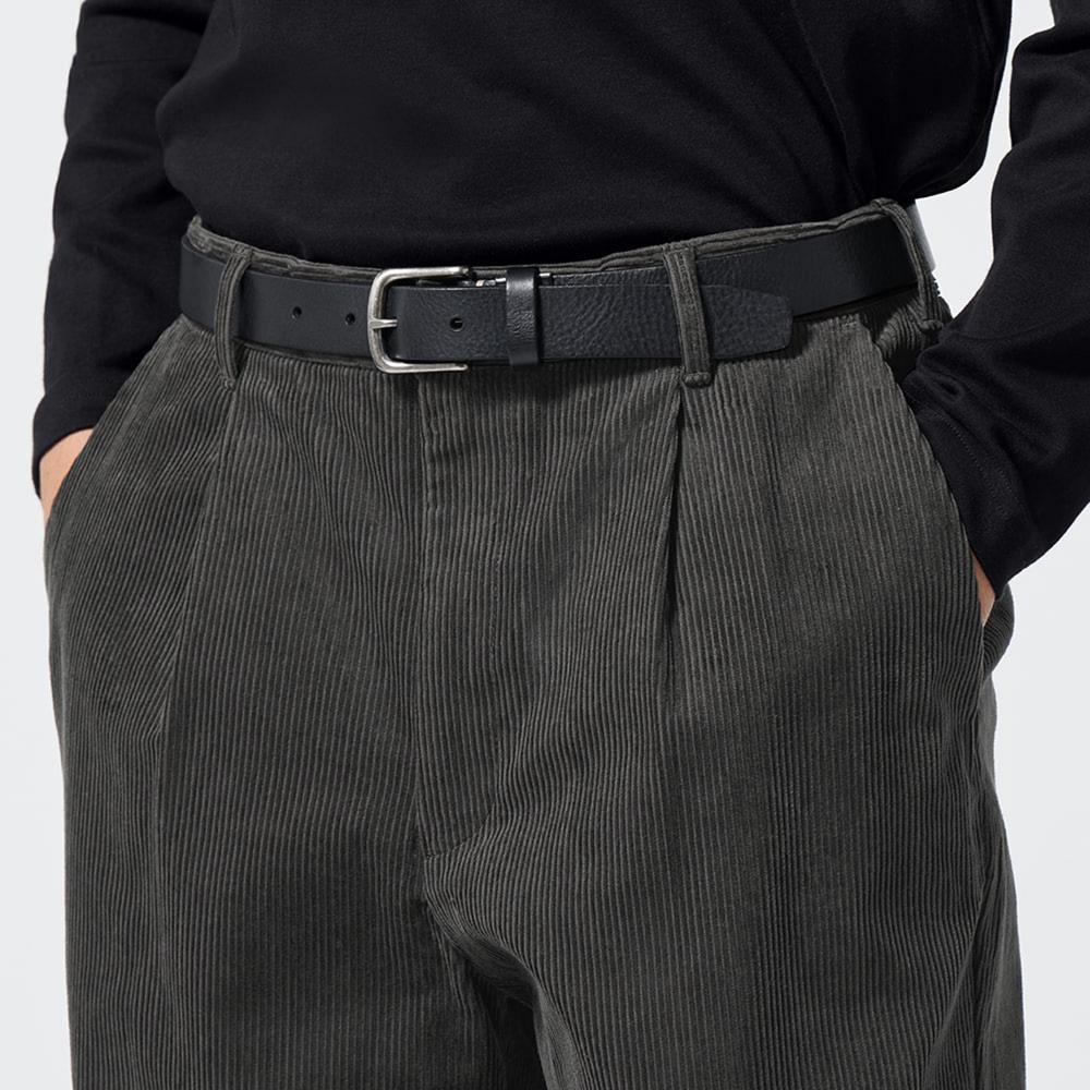 

Винтажный узкий регулируемый ремень из кожи растительного дубления GU