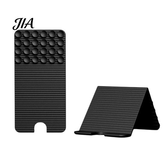 Handheld Camera Grip for Vlogging Silicone Phone Stand with Suction Cups, Foldable Flexible Desk Hands Free Mount Holder Tablet Laptop, Convertible