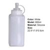 800ml OZ Squeeze Bottle Condiment Dispenser Ketchup Mustards Sauce Vinegar Household Seasoning Bottle for Kitchen