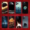 Interstellar Phone Case For iPhone 16e,16,15,14,13,12,11,Pro,X,XS,Max,XR,Plus,Mini Soft Black Cover
