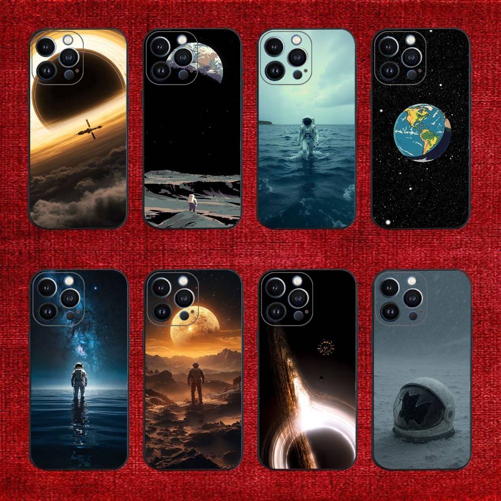 Interstellar Phone Case For iPhone 16e,16,15,14,13,12,11,Pro,X,XS,Max,XR,Plus,Mini Soft Black Cover