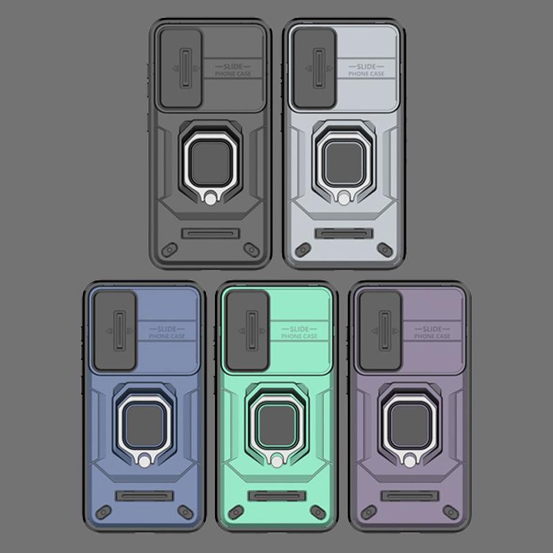 Für Samsung Galaxy S24 Hülle Für S23 S24 Plus Ultra Hülle Linsen-Schiebefenster-Schutz Armor Stoßfest Halter Magnetischer Bumper