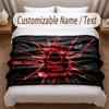Nottingham Forest Printed Flannel Blanket Custom Name Text Soft Warm Throw For Bedroom Holiday Gift