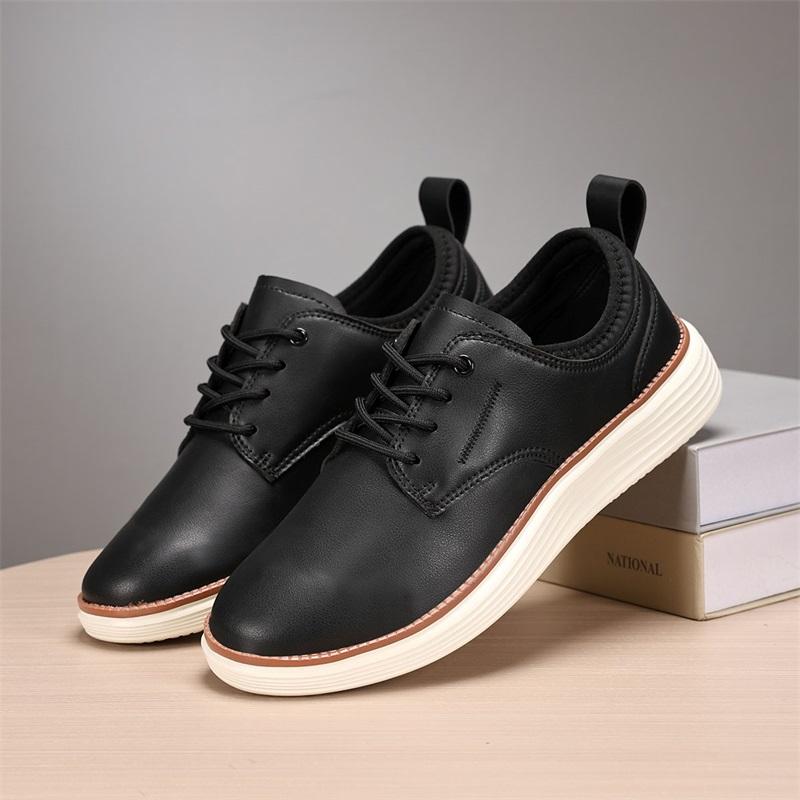 Artificial Leather Oxfords Shoes Mens Business Casual Dress Shoes Walking Lightweight Comfortable Sneakers Fashion Men's Shoes