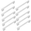 10 X Silver Furniture Handle 128 Mm Metal