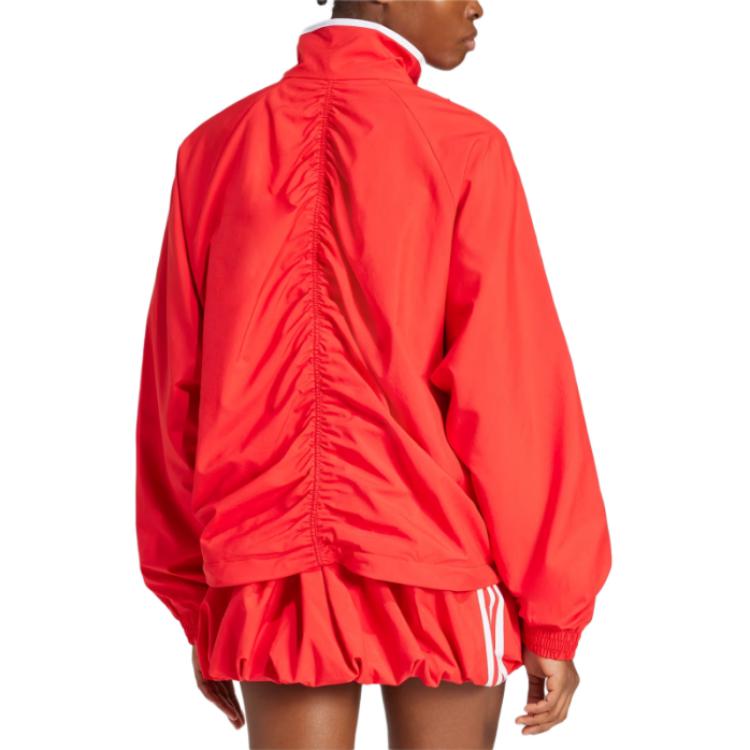 adidas Womens Adilenium Season 3 Zip Track Top Better Scarlet Women Streetwear JX9203