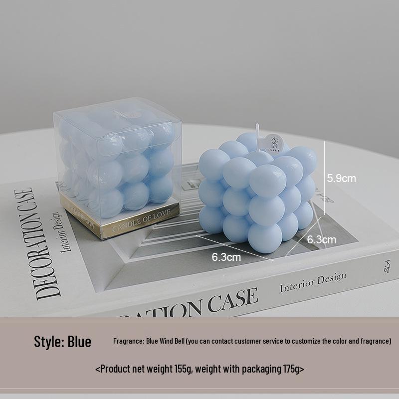 High-End Customizable Scented Candle Rubik's Cube Ornament Gift