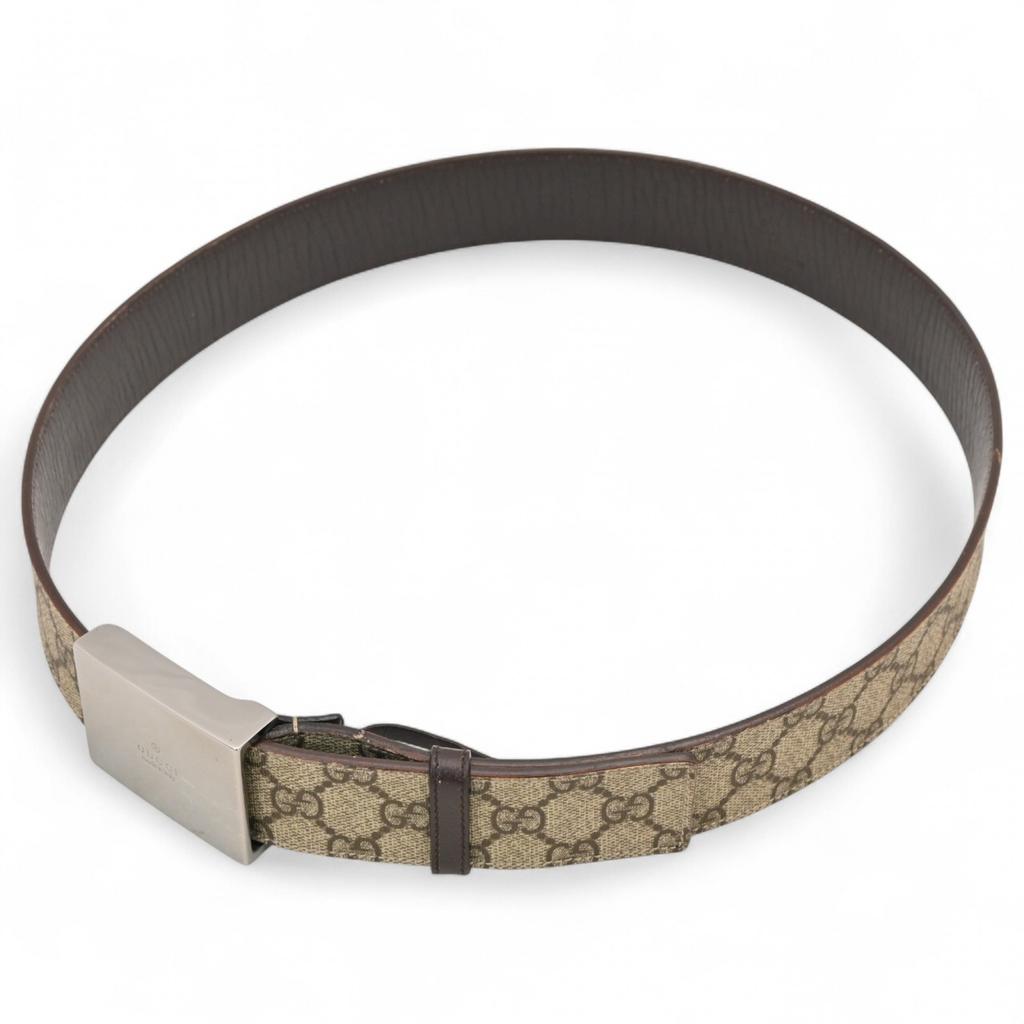 Auth Gucci GG Supreme Belt Size 95 Gu9913ng