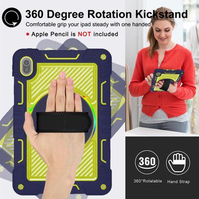 For Huawei MatePad SE 11 2024 Tablet Case Silicone+PC Shockproof Cover with Kickstand Shoulder Strap