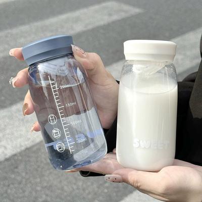 300ML Mini Small Capacity Water Bottle Portable Pocket Cup With Tea Strainer Reusable Plastic Drinking Cup Drop Heat-resistant