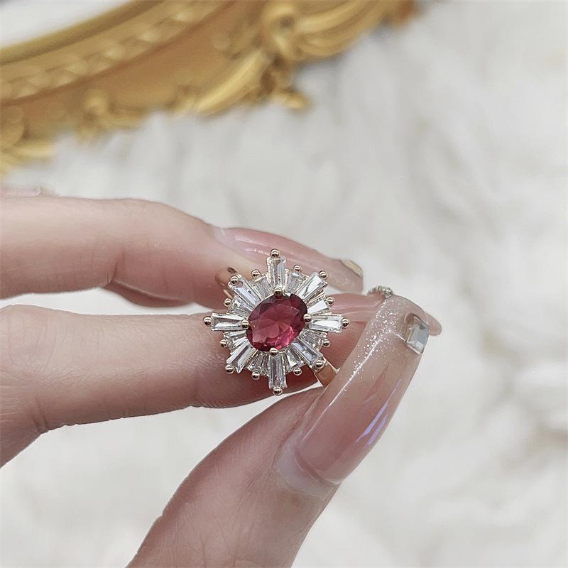 Korean Elegant Three-Piece Jewelry Set: Necklace, Earrings & Ring for Women