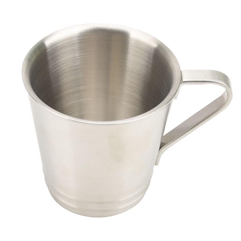 Zhongzhanggui 304 Stainless Steel Double-Wall Kids Milk Cup with Handle