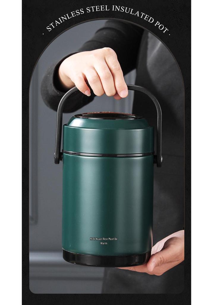 Mi Bi Nuan 304 Stainless Steel Insulated Lunch Box for Office and Students
