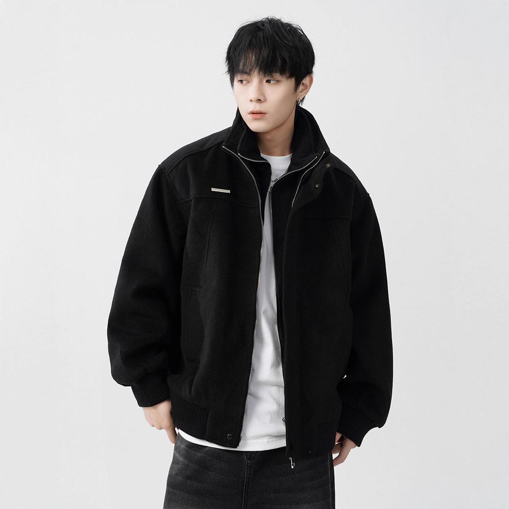Men's Trendy Wool-Blend Two-Piece Faux Coat - Thick, Warm, and Stylish Winter Jacket