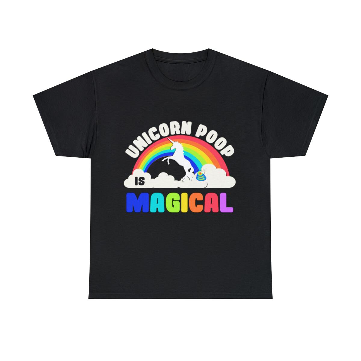 Unicorn Poop Is Magical Graphic Tee Shirt, S-5XL S