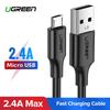 Ugreen Usb To Micro Usb Cable Us289 Qc 3.0 2.4A 0.25M (Black)