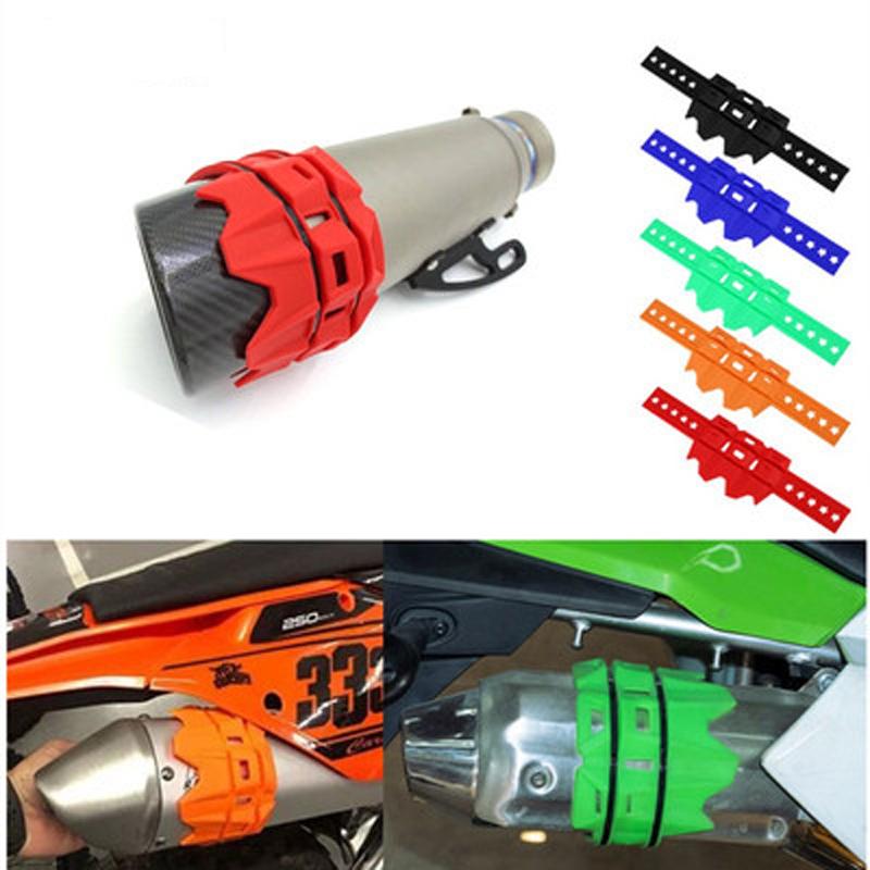 Offroad-Motorrad-Auspuffrohr Hitzeschutzring Modifizierter Universeller Endrohr-Tropfschutzring Schutzhülle