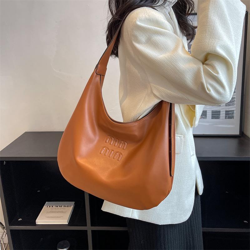 Korean Fashion Retro Armpit Large-capacity Bag Women's 2025 New Trend Foreign Style Tote Bag Versatile Shoulder Bag