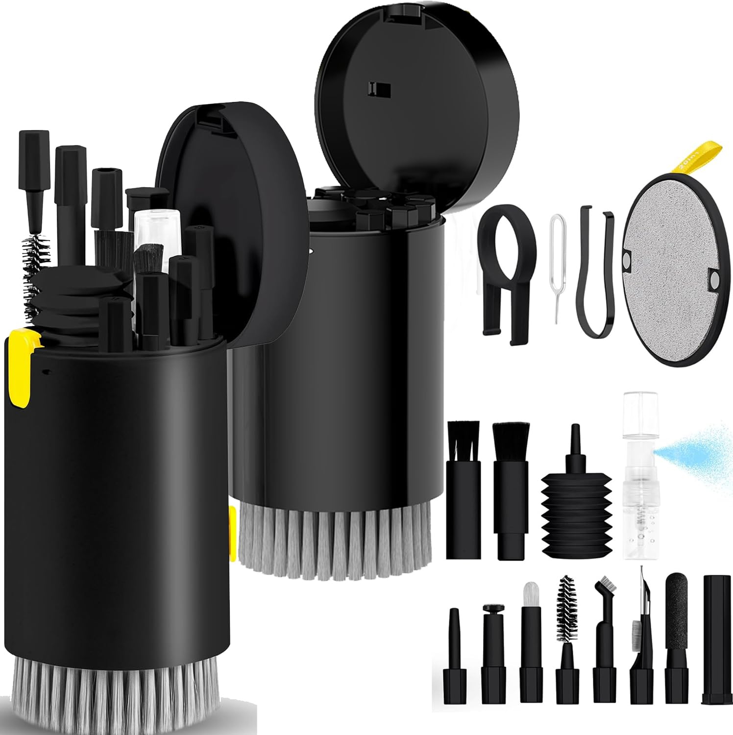 

Keyboard Earphone Cleaner for AirPods Multifunctional Cleaning Tool Kit with Fingerprint Dirt and Dust Lightweight and Perfect for Cleaning Charging чёрный