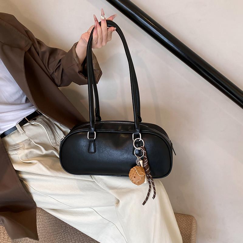 IELGY Ladies Boston Bag Autumn Winter Large Capacity Portable Shoulder Bag