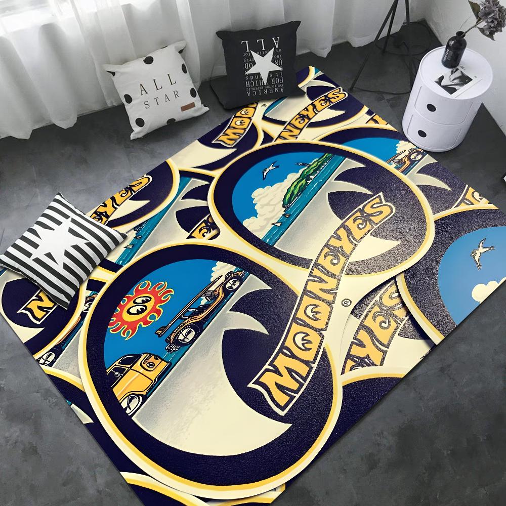 Mooneyes Door Mat Washable Non-Slip Living Room Sofa Chairs Area Mat Kitchen Welcome Doormat
