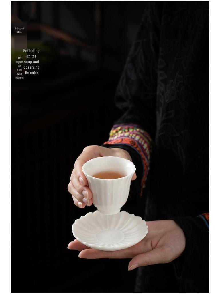 Dehua White Jade Porcelain High-End Personal Teacup