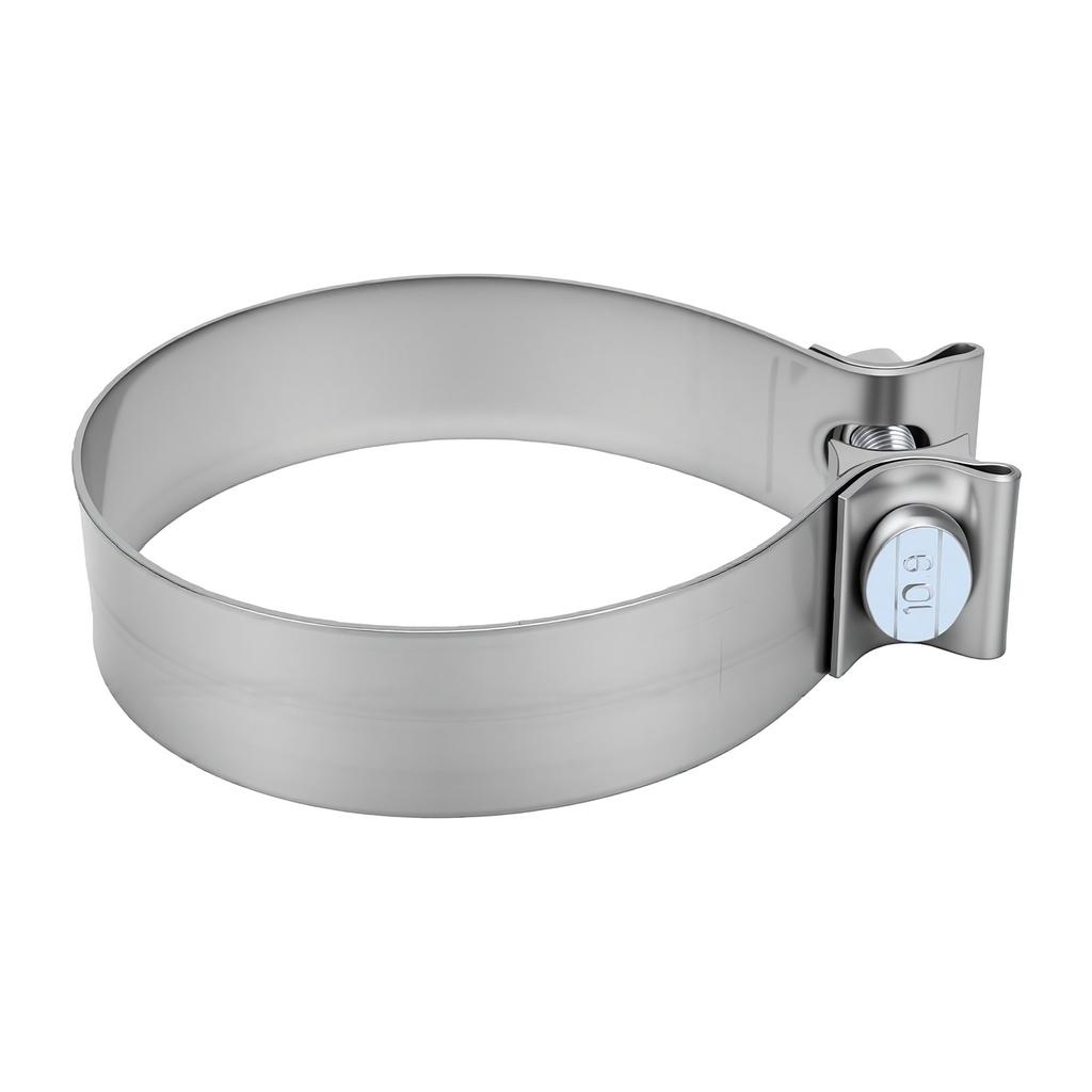 4in Exhaust Clamp Narrow Band Stainless Steel Muffler Clamp for Exhaust Pipes Mufflers Catalytic Converters