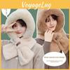 Adult Winter Neck Gaiter With Thick Faux Rabbit Fur For Cold Day Comfort