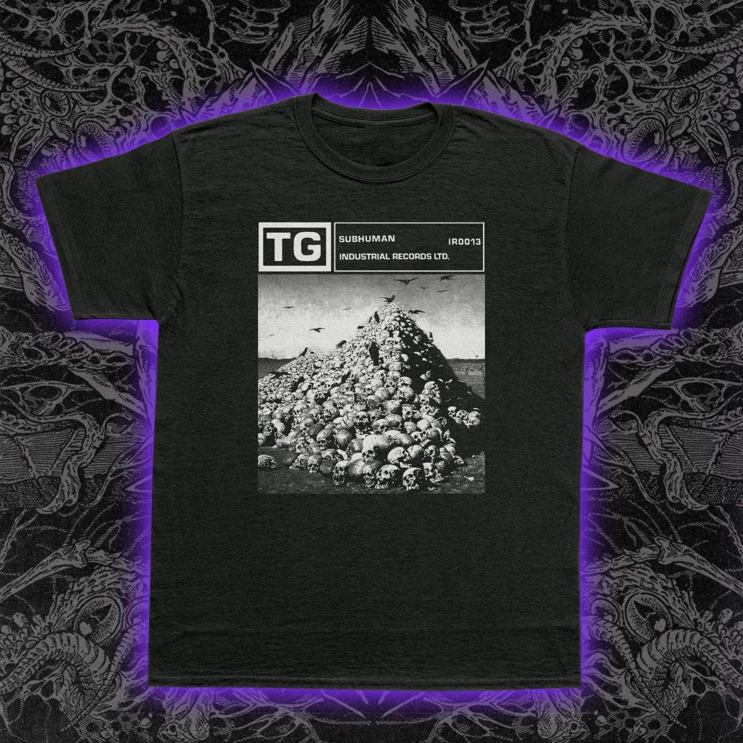 Футболка Throbbing Gristle Subhuman Индустриальный Шум Авангардная Музыка S-5XL L