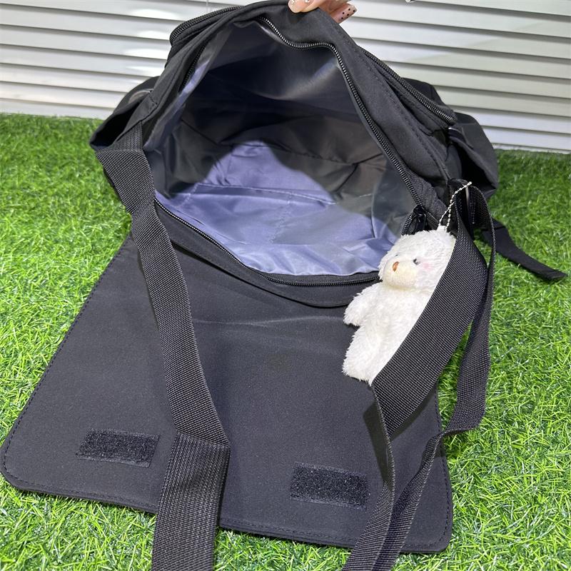 Waterproof Oxford Shoulder Bag, Flip Zipper Teen Men'S Messenger Bag, Student School Bags Badge Pendant, Versatile Crossbody Bag