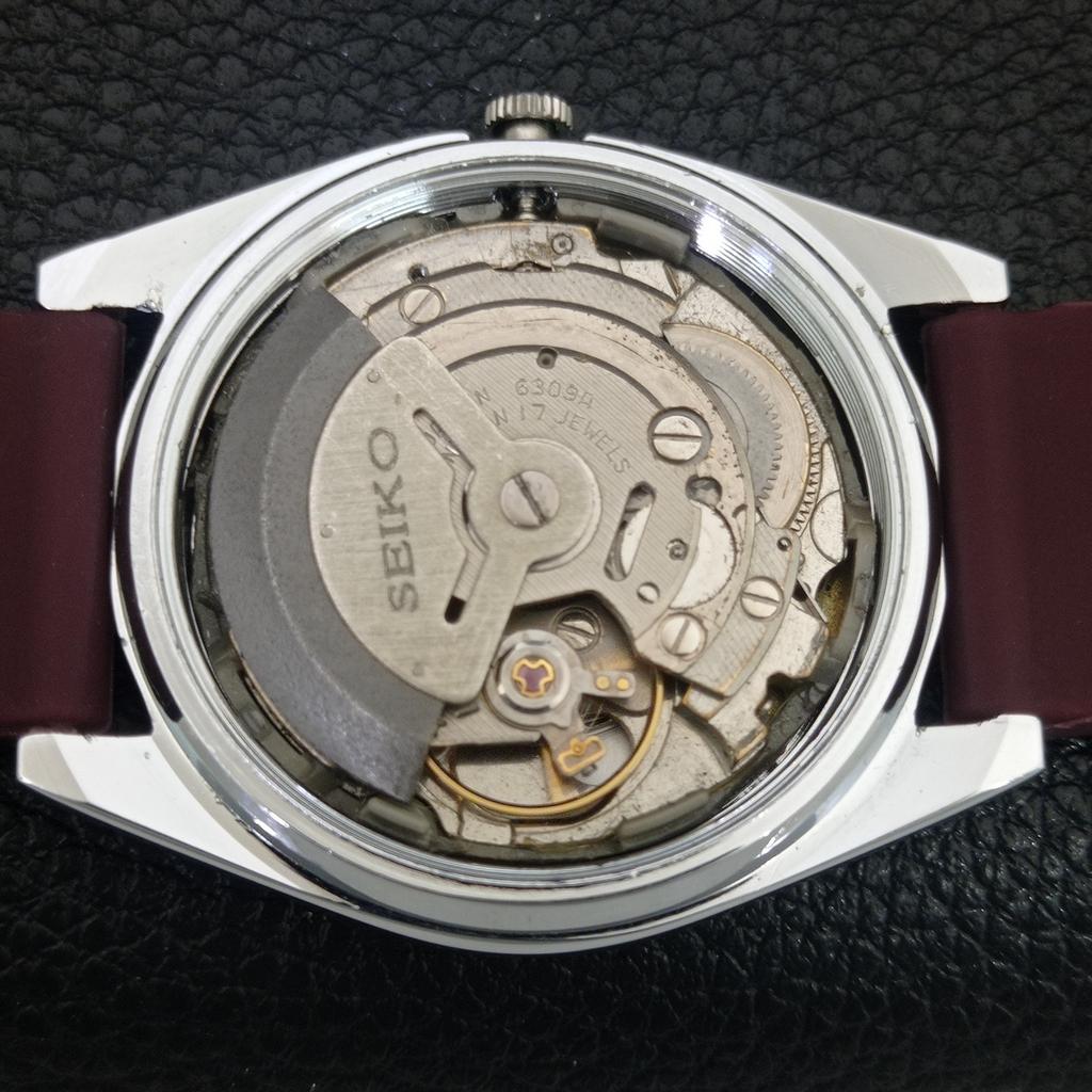 AUTOMATIC VINTAGE REFURBISHED SEIKO 6309A JAPAN MENS BROWN DIAL WATCH a442758-1