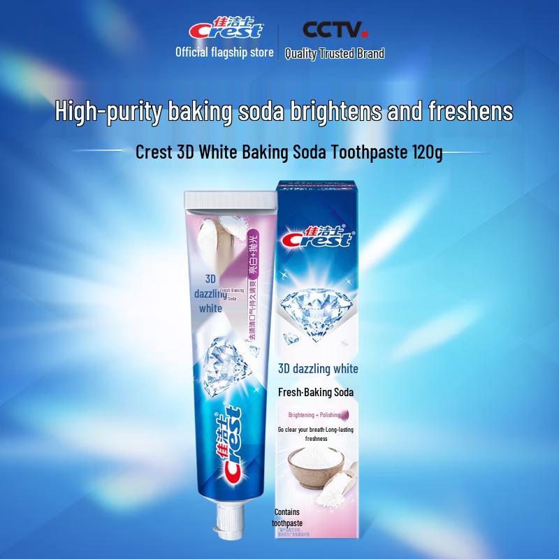 Crest 3D White Fresh Baking Soda Whitening Toothpaste