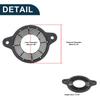 TUCKBOLD Speaker Spacer Ring Midrange Speaker Spacer Adapter for Toyota Waterproof Speaker Subwoofer Mount Spacer Racket Ring Black 2pcs