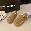 2024 Nowe Damskie Płaskie Buty na Grubej Podeszwie Casualowe Modne Damskie Trendy Jesienne Buty do Chodzenia Wygodne Aksamitne Ciepłe Bawełniane Buty