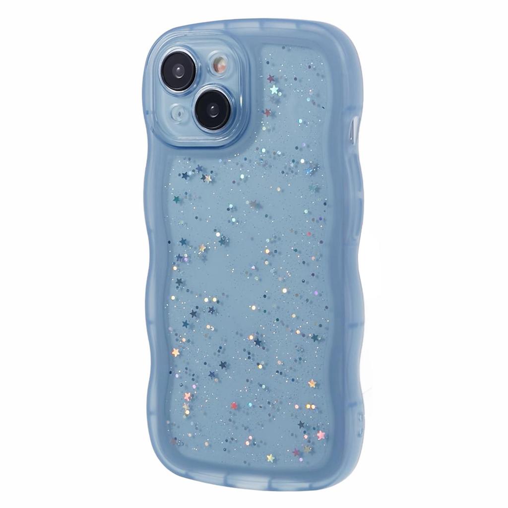 JTW Series for iPhone 15 Plus Case Glitter Sequins Epoxy TPU Phone Back Cover