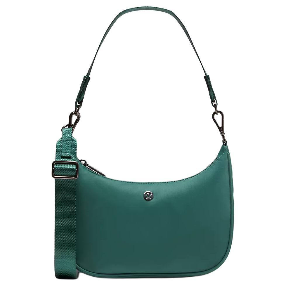 Lululemon City Essentials 3L Brand Logo Recycled Nylon Shoulder Bag Women bags Green LW9FR7S-075023-1 Green