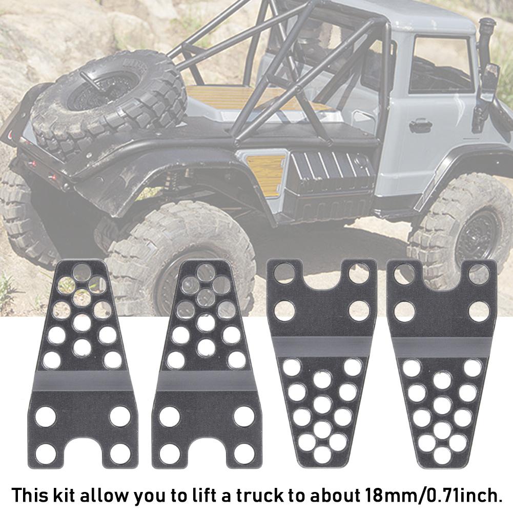 Aluminum Lower Shock Mount Lift Kit Set for SCX10 Remote Control Car Thrded Mounting