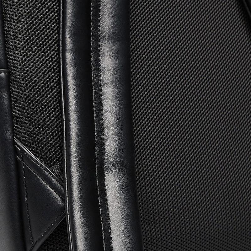 Calvin Klein Embossed Letter Logo Polyurethane Backpack Women's Black