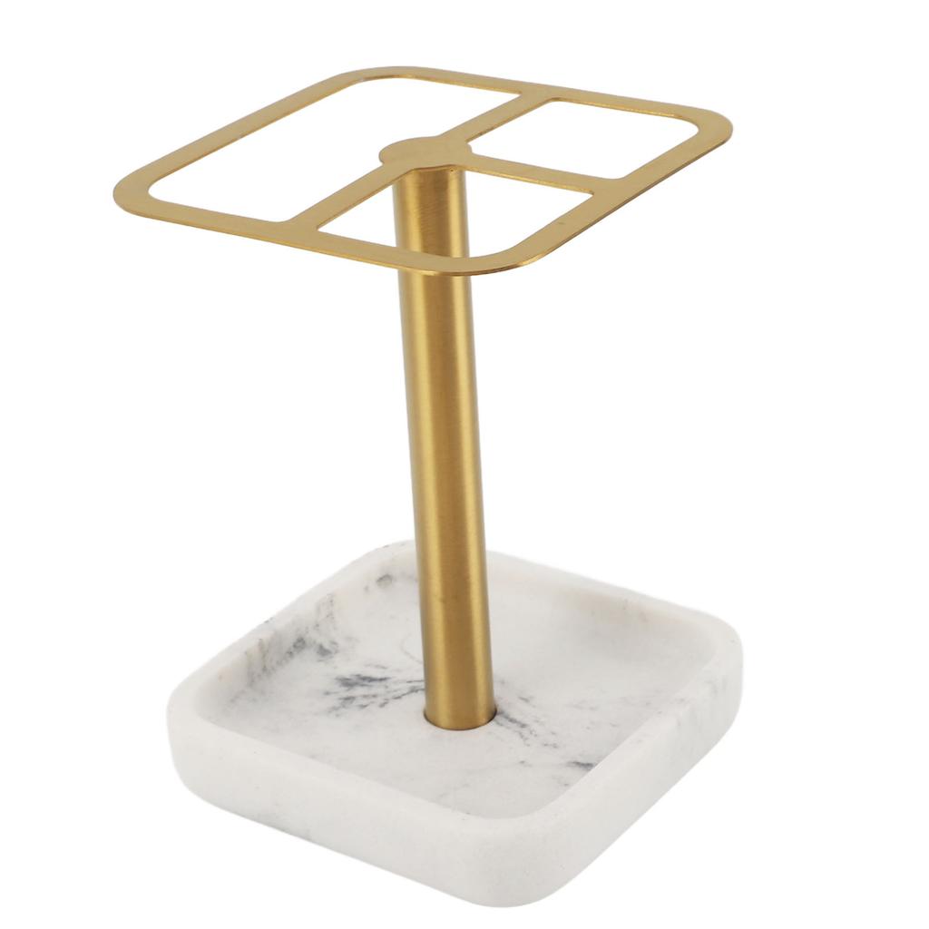 Toothbrush Holder Rustproof 304 Stainless Steel Toothpaste Storage Stand 3 Slots Space Saving Toothpaste Organizer for