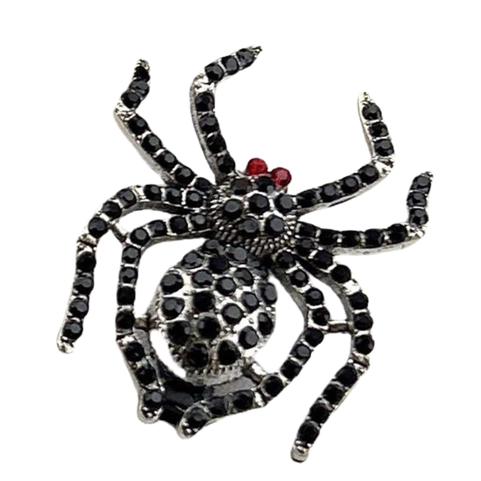 

Jeweled Hairpin Spiders Hair Clip Rhinestones Elegant 2000s Trend Spiders Bunches Headwear Punk Halloween 1