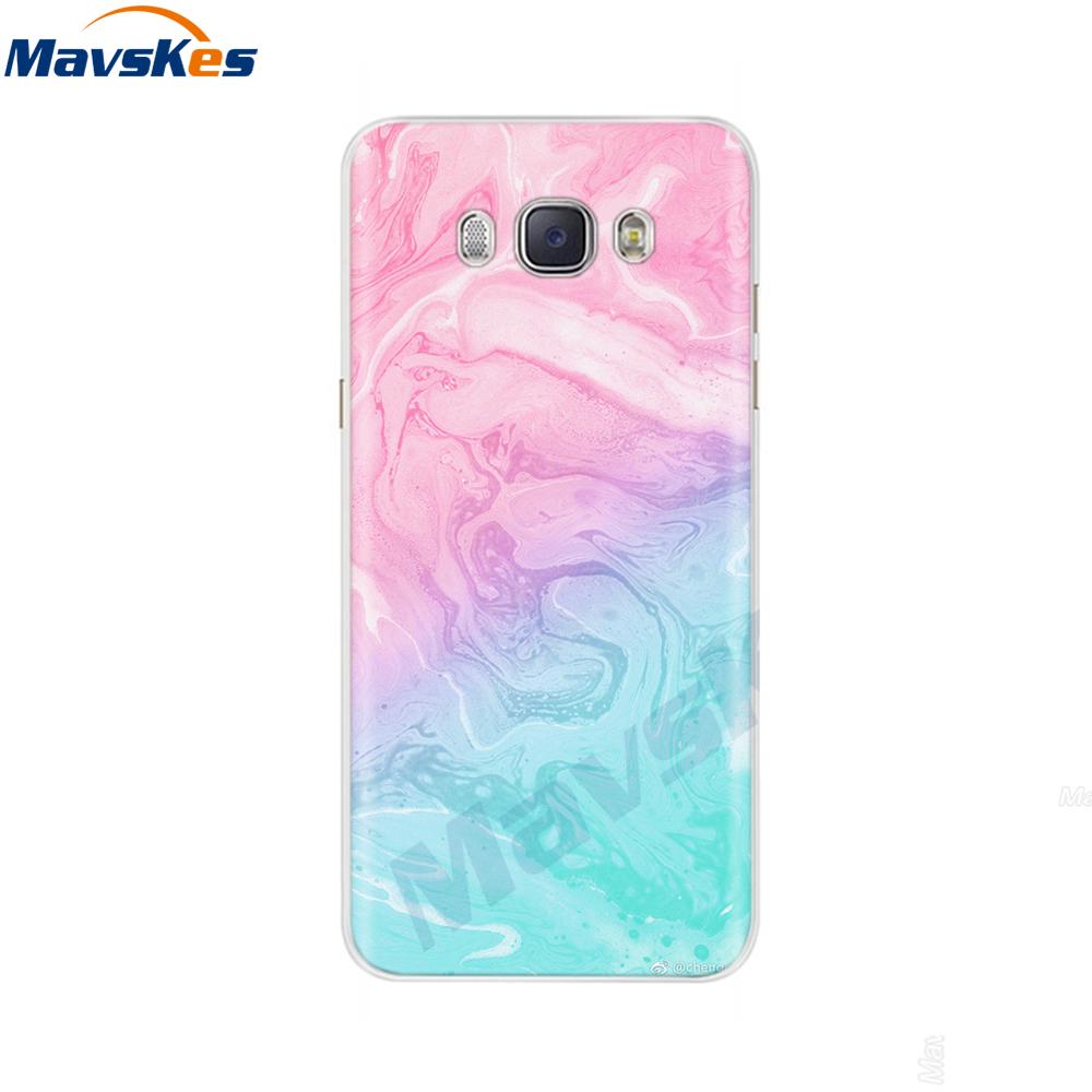 For Samsung J7 2016 Case Print Flower Soft Silicone Back Cover For Samsung J7 2016 TPU Phone Case For Samsung Galaxy J7 2016