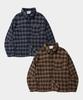 PLACESTUDIOMAN City Boy Check Basic Winter Oversized Shirt With Pocket Embroidery _2 Colors