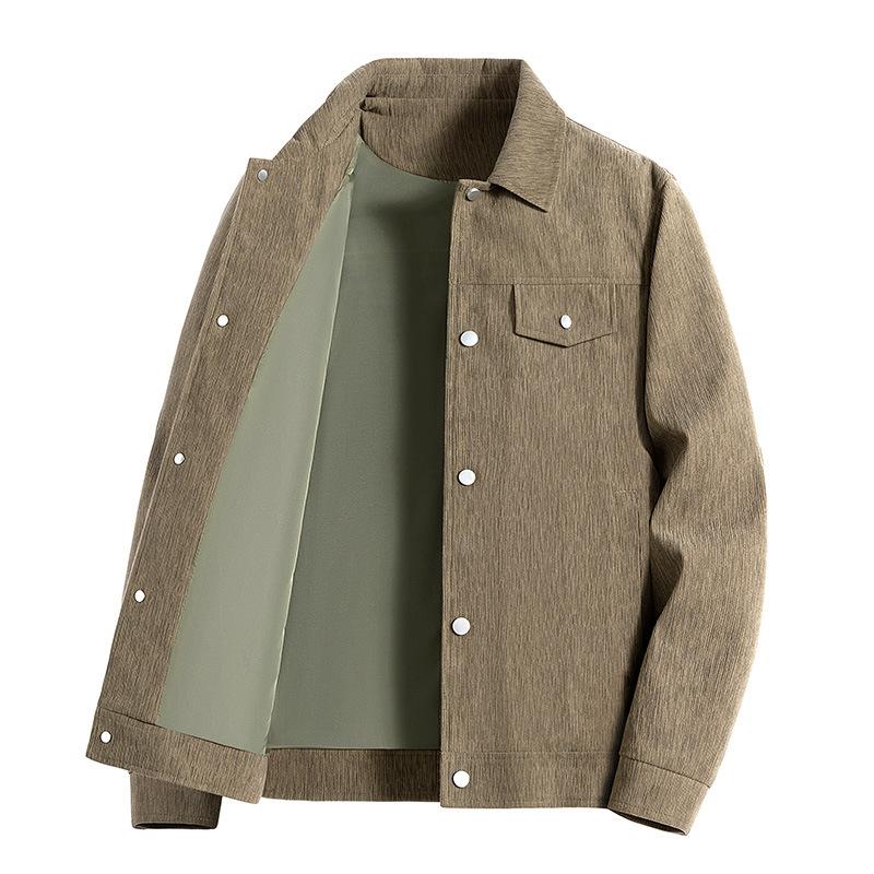 Frühlings- und Herbst-High-End-Jacke Herren Locker und vielseitig Modische Jacke Reversjacke Herren Top-Jacke