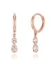 14K Double Q One-Touch Earrings GI14EE421