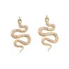 European & American Cross-border Exaggerated Snake Earrings - Trendy Metal Hip Hop Style