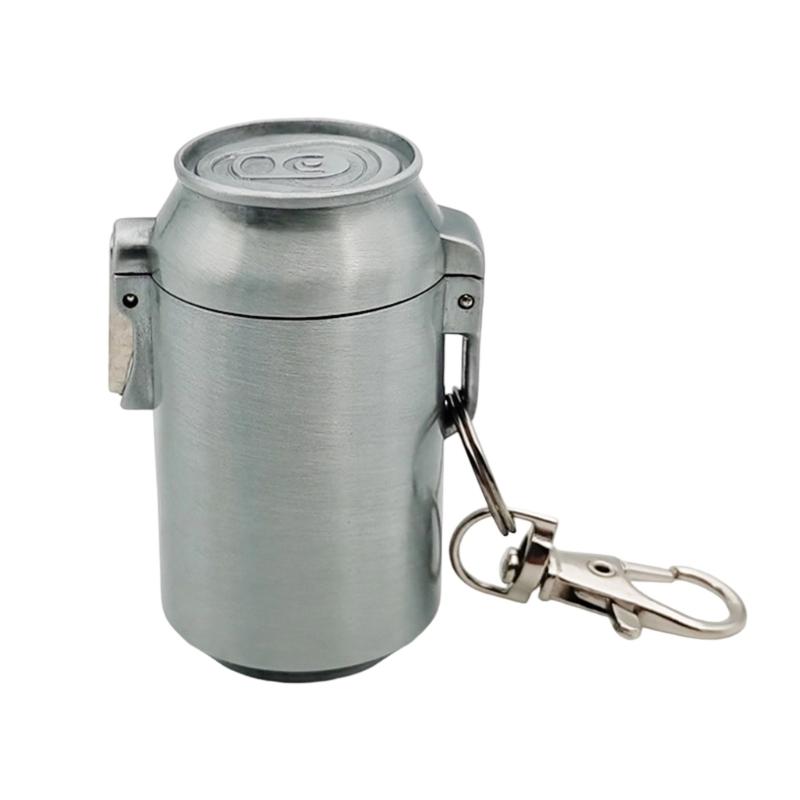 Convenient Metal Travel Ashtray With Secure Lid Creative Portable Ashtray Ashes Holder SpillProof for Outdoor Indoor Use