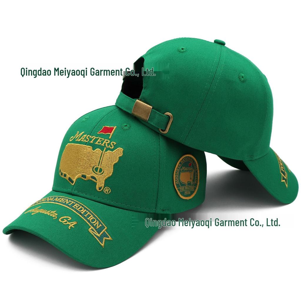 Gorra de Béisbol Bordada Unisex 100% Algodón Masters Golf Sombrero para el Sol