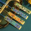 4Pcs Vintage Oil Painting Themed Bookmarks with Tassels Hollow Metal Bookmarks Book Page Marker for Teacher Reader