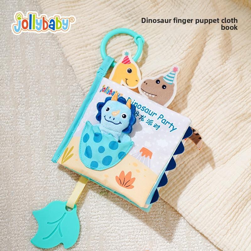 

Dinosaur Puppet Cloth Book With Sound And Tactile Features For Baby Early Learning And Sensory Development Dinosaur